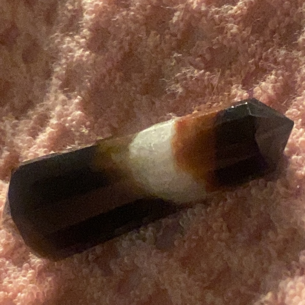 Genuine Crystal Point Banded Onyx Gemstone (Large)